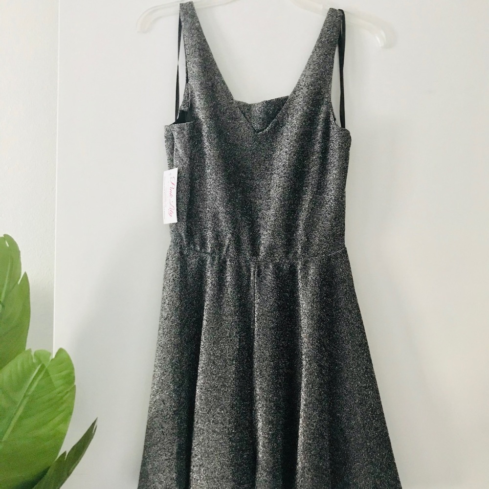 Black and Silver Shimmer Romper small